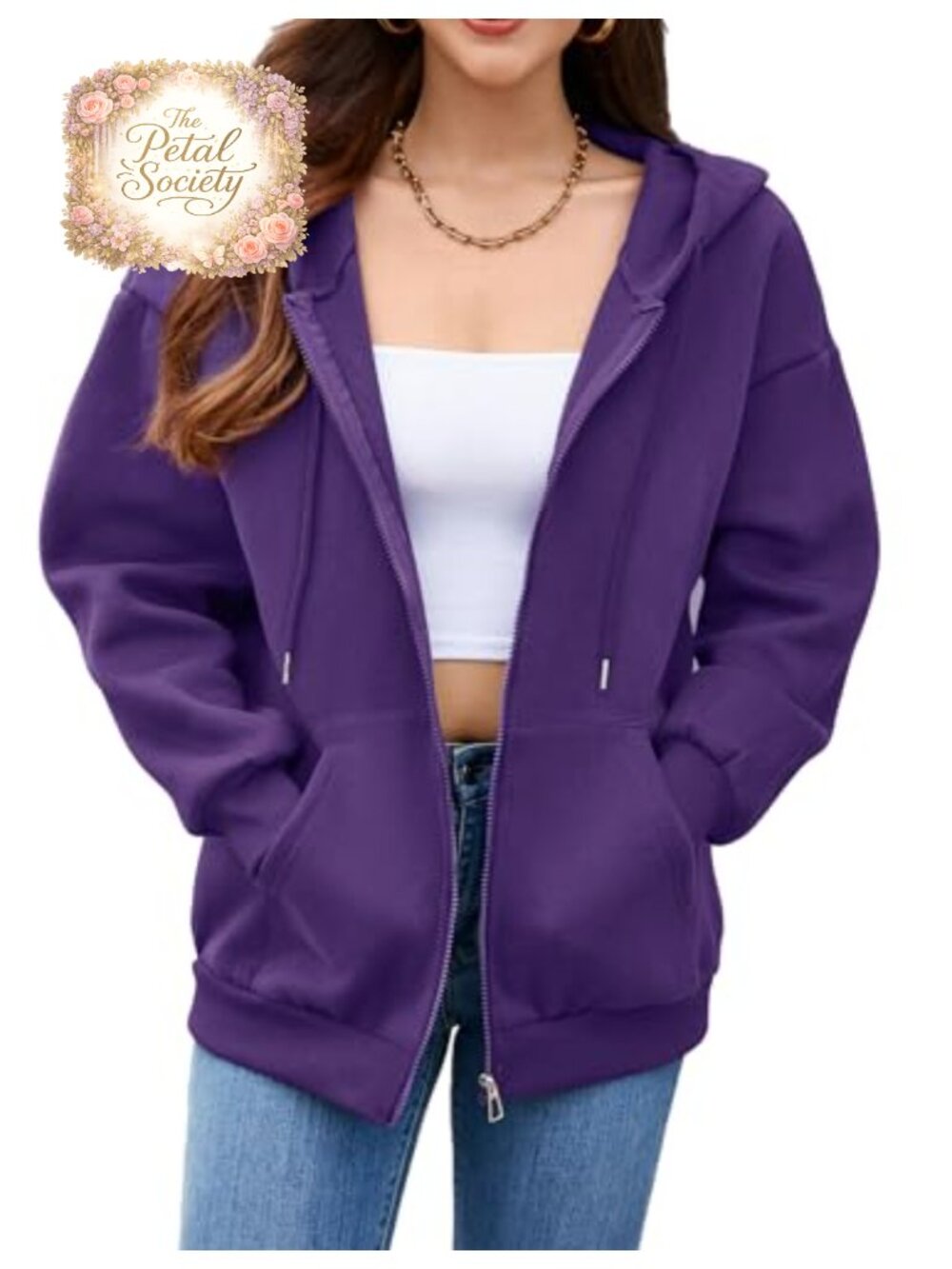 Oversized Zip Up Hoodie Women Fleece Sweatshirt Winter Coat